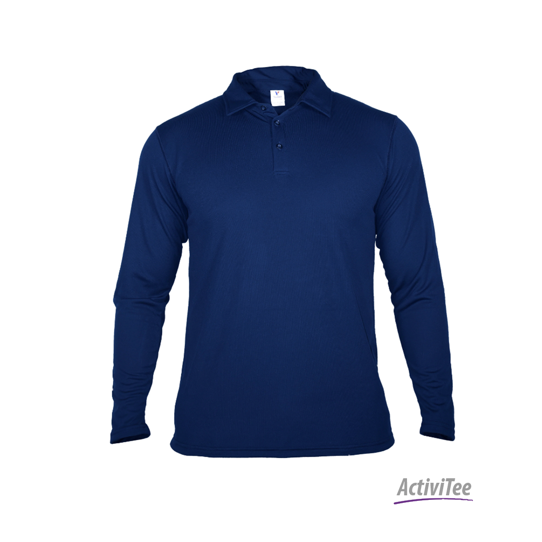 PLAYERA TIPO POLO MANGA LARGA CABALLERO