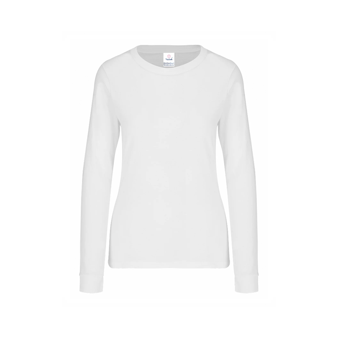 PLAYERA MANGA LARGA 100% ALGODÓN DAMA