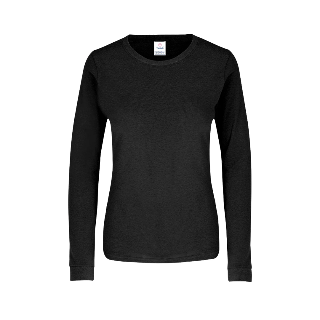 PLAYERA MANGA LARGA 100% ALGODÓN DAMA