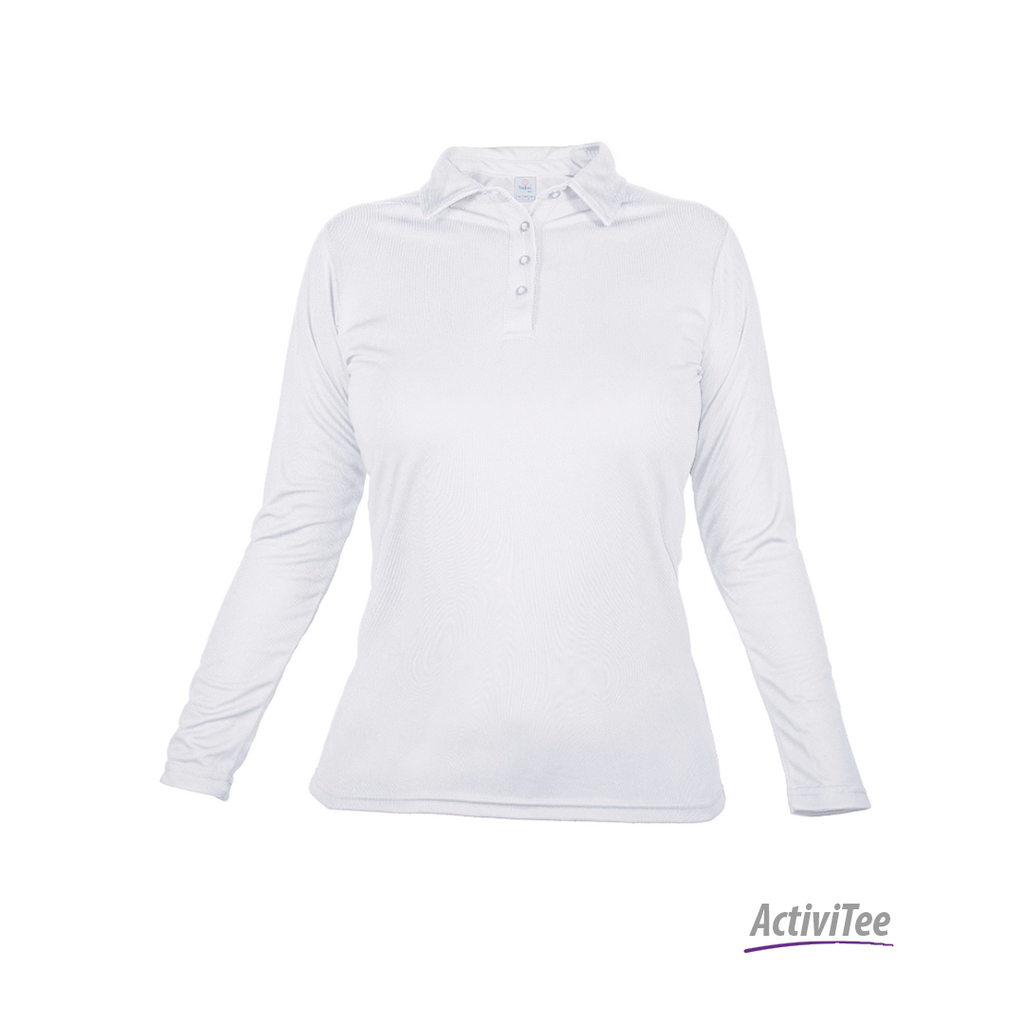 PLAYERA TIPO POLO MANGA LARGA DAMA