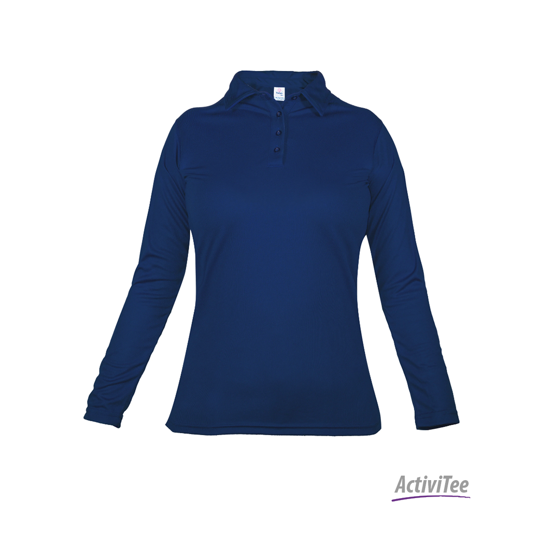 PLAYERA TIPO POLO MANGA LARGA DAMA