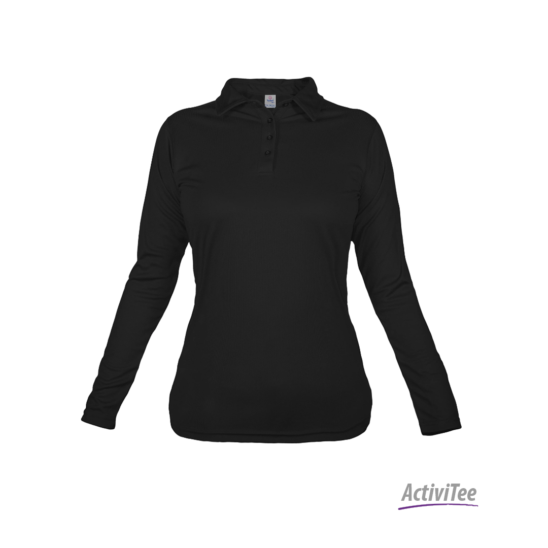 PLAYERA TIPO POLO MANGA LARGA DAMA