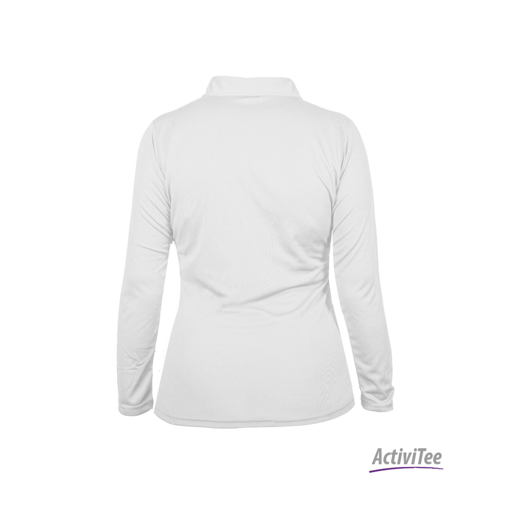 PLAYERA TIPO POLO MANGA LARGA DAMA