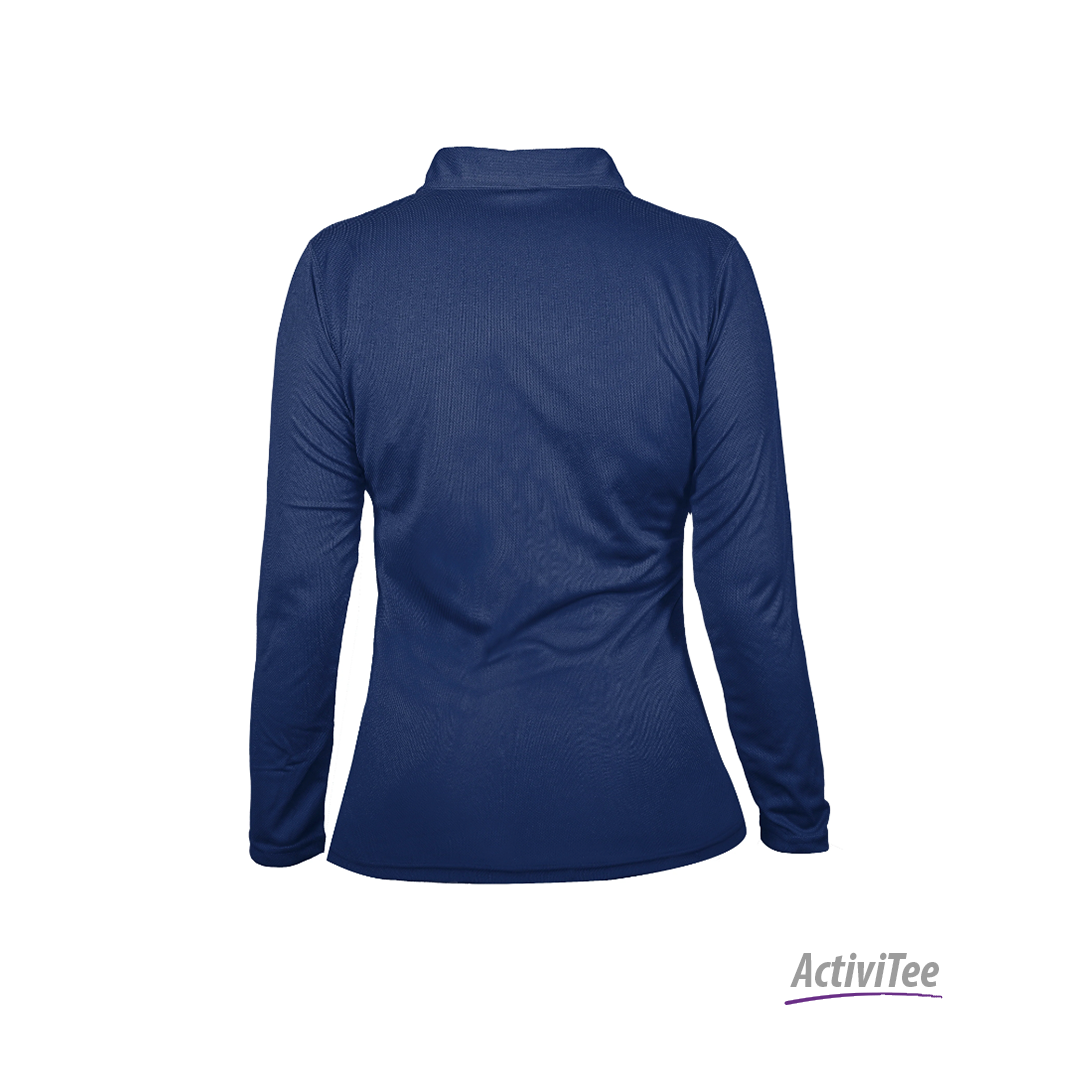 PLAYERA TIPO POLO MANGA LARGA DAMA