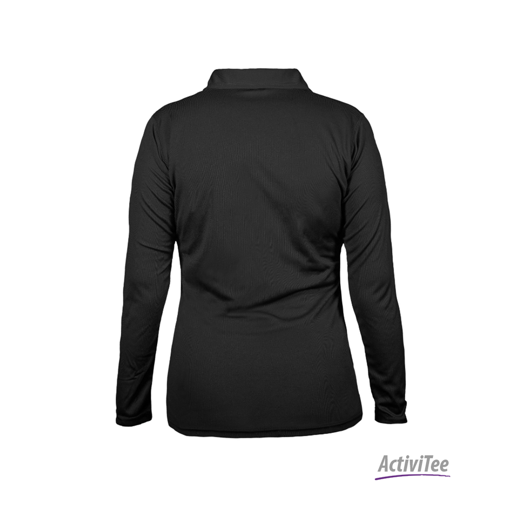 PLAYERA TIPO POLO MANGA LARGA DAMA